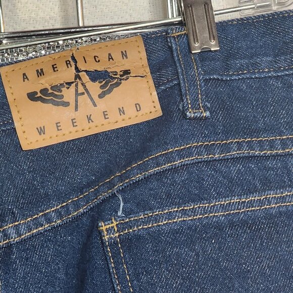 American Weekend Brand Medium Wash Straight Leg Cotton Denim Jeans Size 40x30 - Picture 13 of 16